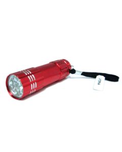 Linterna 9 leds aluminio color