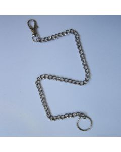 Llavero de cadena blanca 48cm