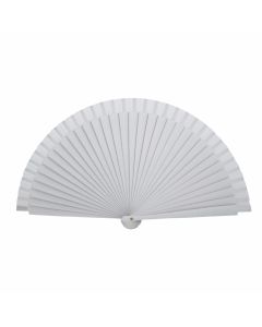 Abanico madera lacado 23 cm blanco
