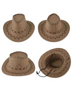 Sombrero vaquero pequeño marrón claro