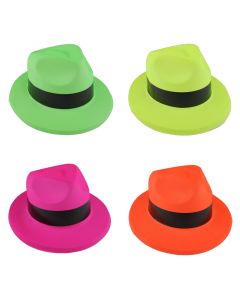 Sombrero gánster plástico color