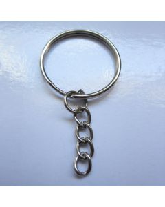 Aro de llavero con cadena