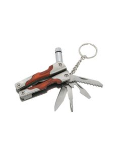 Alicate plegable mango madera pequeño con luz