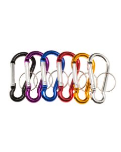 Set 12 Llaveros mosquetones 7 cm