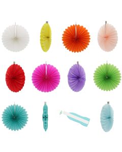 Colgante abanico papel 30 cm