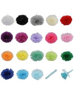 Pompones de papel seda 20 cm