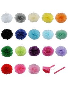 Pompones de papel seda 30 cm