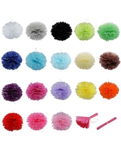 Pompones de papel seda 40 cm