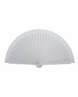Abanico madera lacado 23 cm blanco