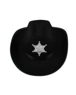 Sombrero vaquero sheriff negro