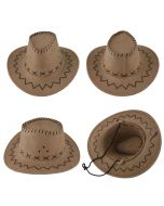 Sombrero vaquero pequeño marrón claro