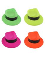 Sombrero gánster plástico color