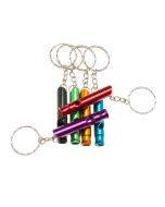 Set 12 llaveros silbatos aluminio