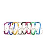 Set 12 Llaveros mosquetones recto 5 cm