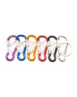 Set 12 Llaveros mosquetones con bloqueo 5 cm
