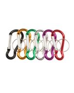 Set 12 Llaveros mosquetones 6 cm